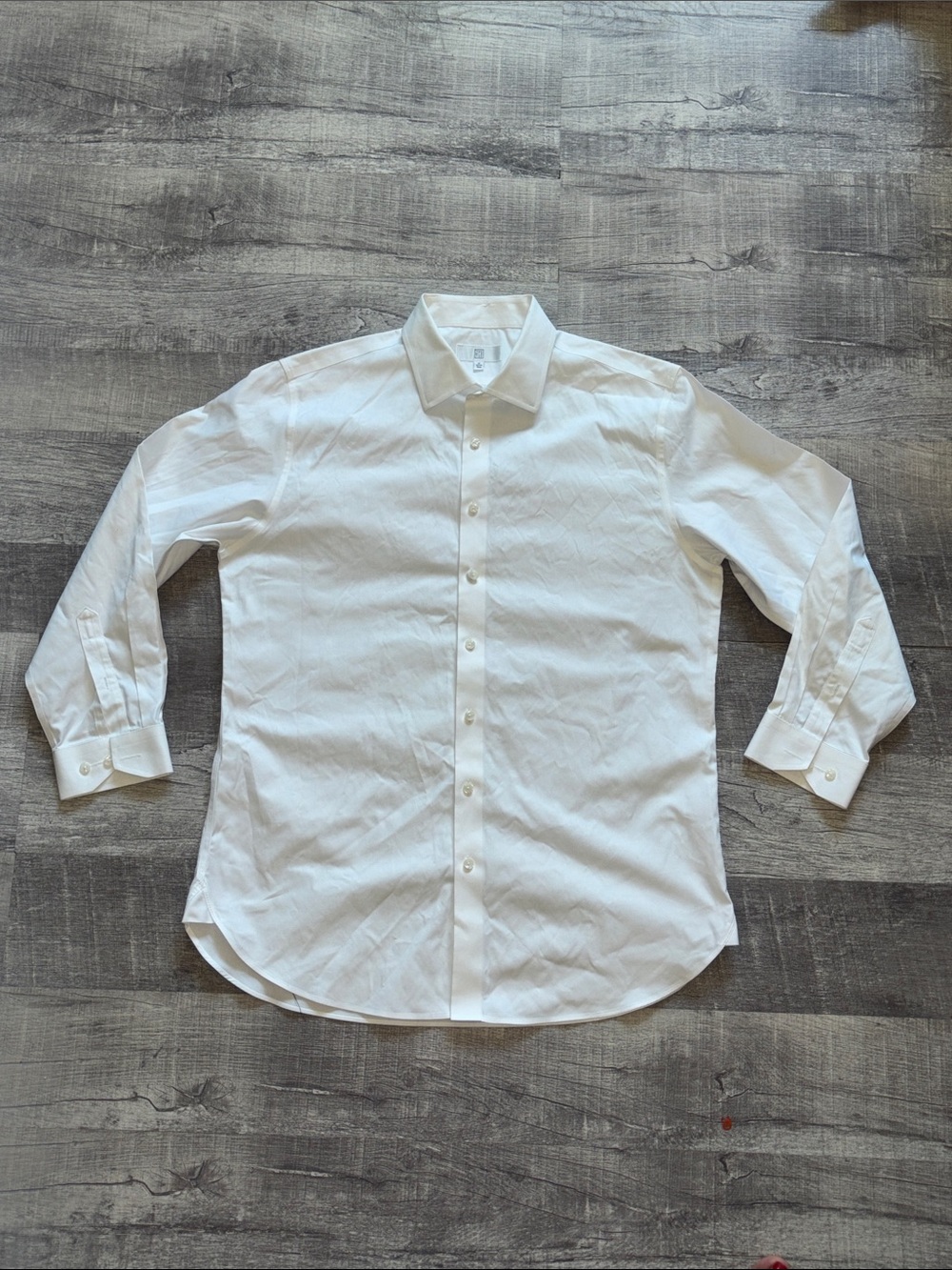 The Black Tux White Cotton Dress Shirt